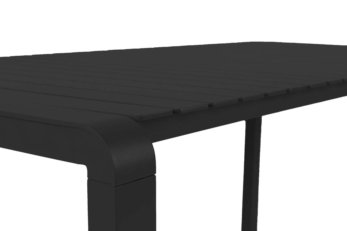 Vondel Gartentisch 214x96 cm Schwarz