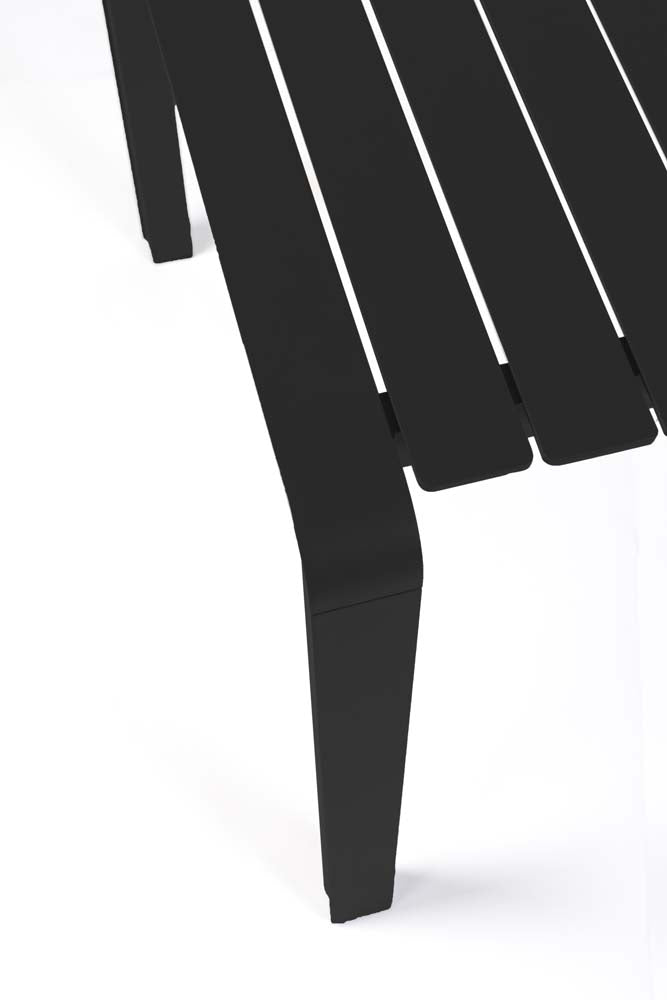 Vondel Gartentisch 214x96 cm Schwarz