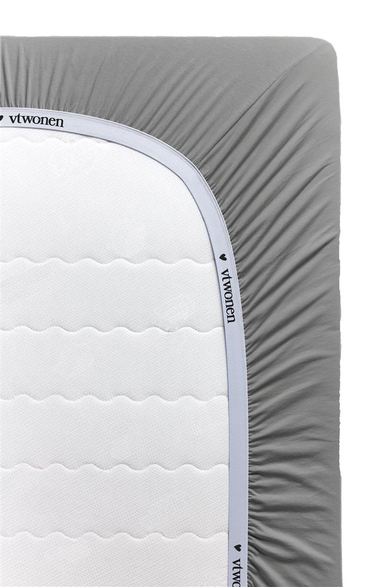 Cover Spannbettlaken Grau