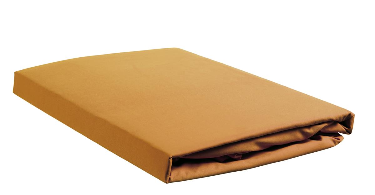 Cotton Uni HL Spannbettlaken Ocker