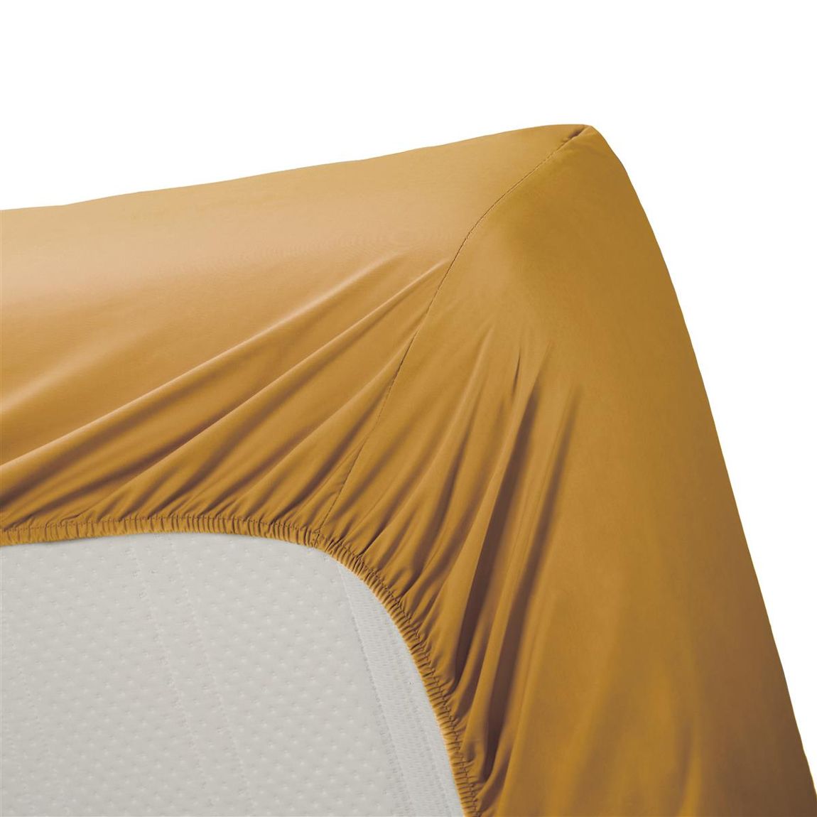 Cotton Uni HL Spannbettlaken Ocker