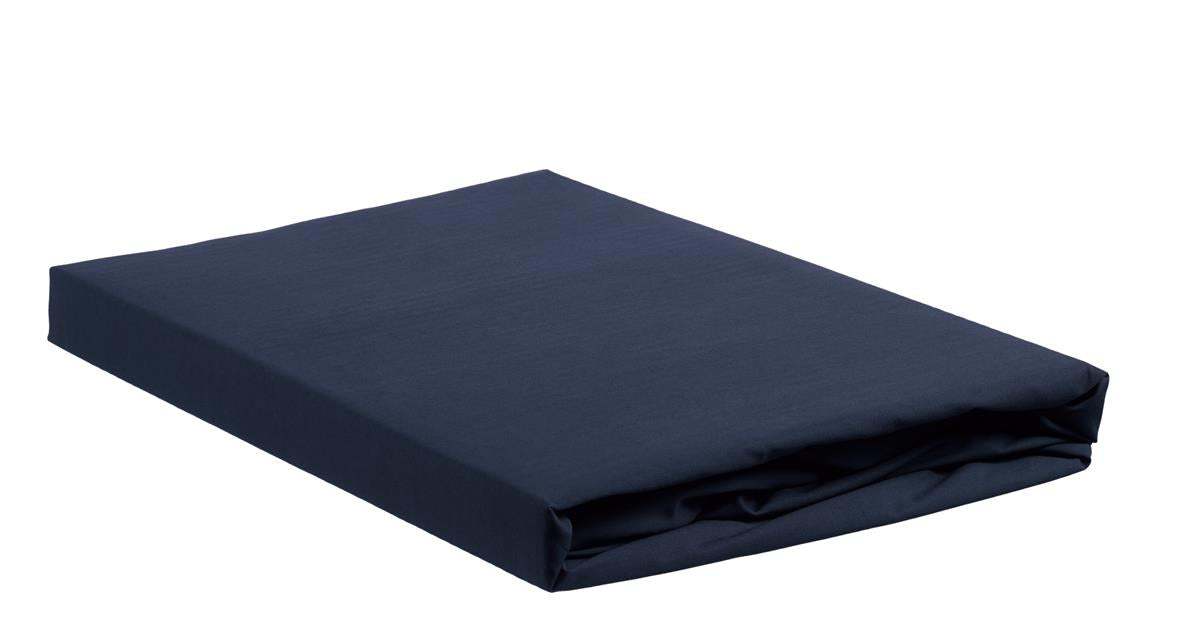 Cotton Uni HL Spannbettlaken Dunkelblau