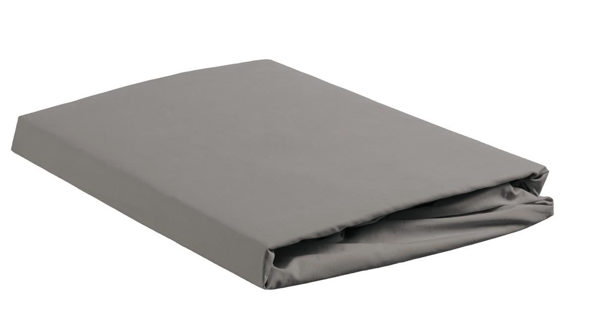 Cotton Uni HL Spannbettlaken Grau