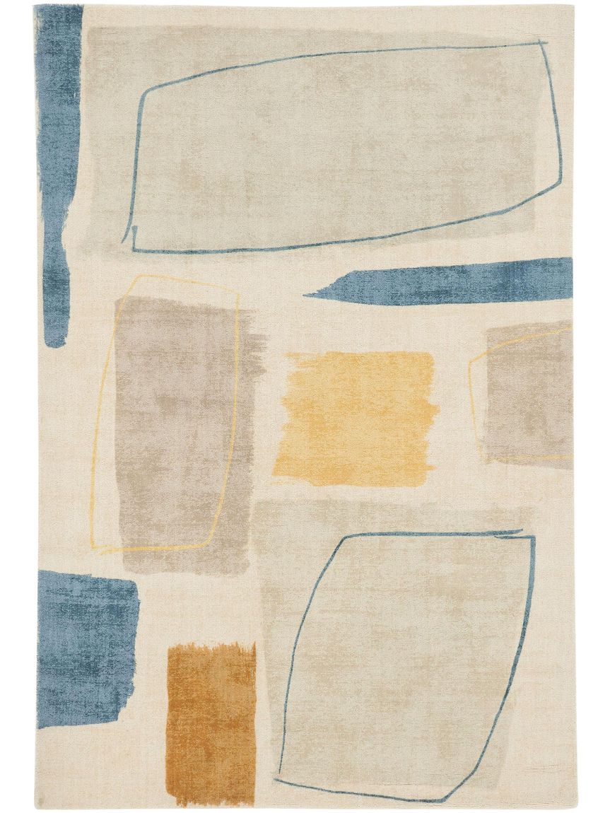 Wollteppich Composition Bunt