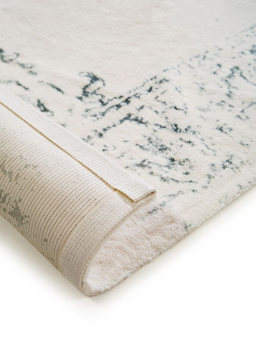 Waschbarer Teppich Luis 150x230 cm Beige / Türkis