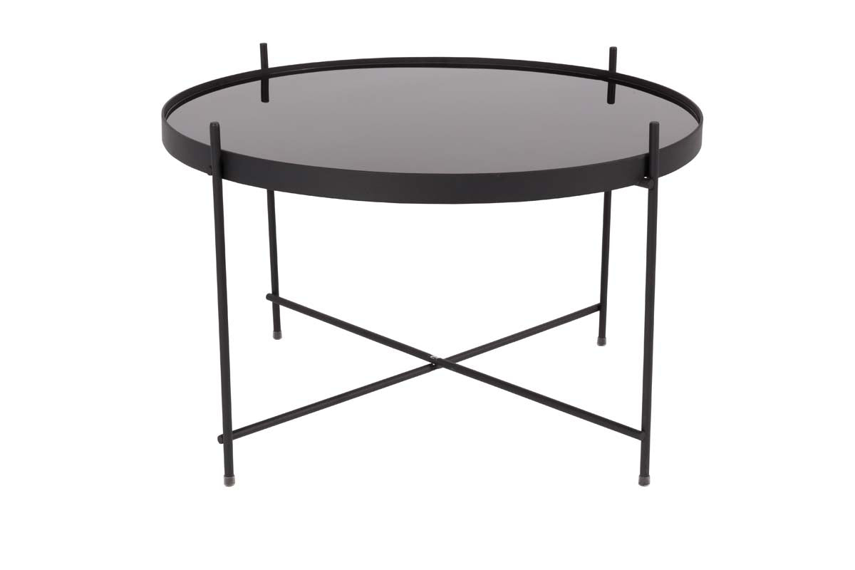 Cupid L Beistelltisch Ø 62,5 cm Schwarz