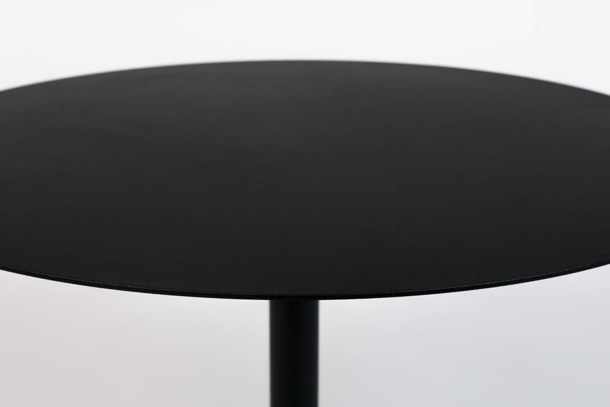 Snow Beistelltisch rund Ø 60 cm Schwarz