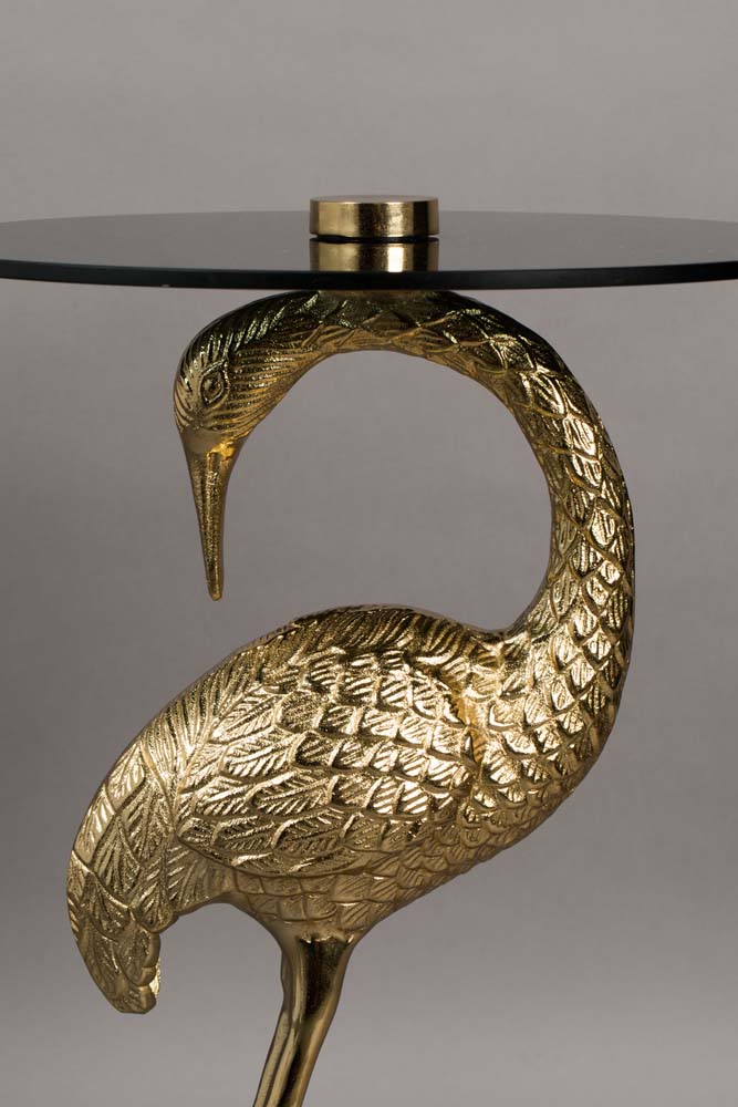 Crane Beistelltisch Gold