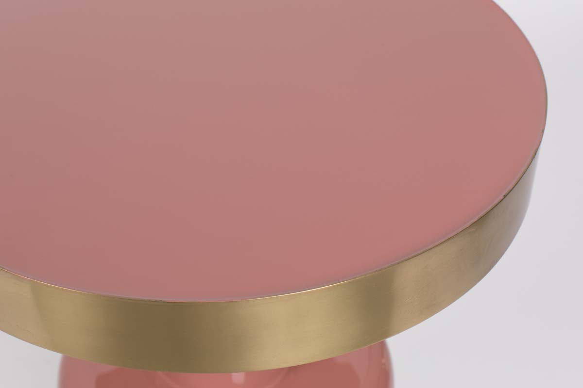 Glam Beistelltisch Ø 36cm Rosa