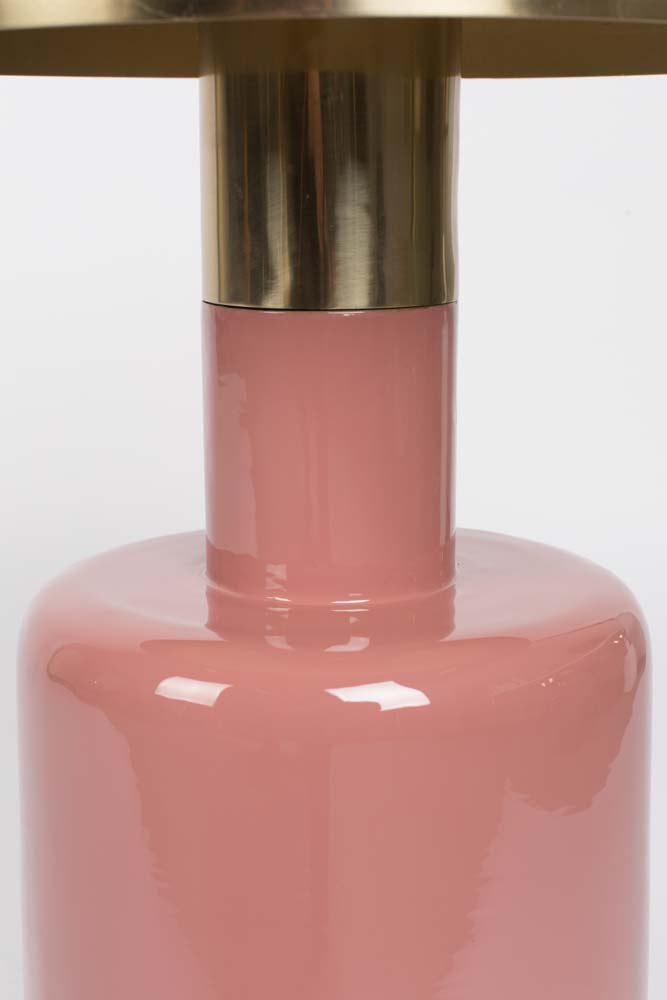 Glam Beistelltisch Ø 36cm Rosa