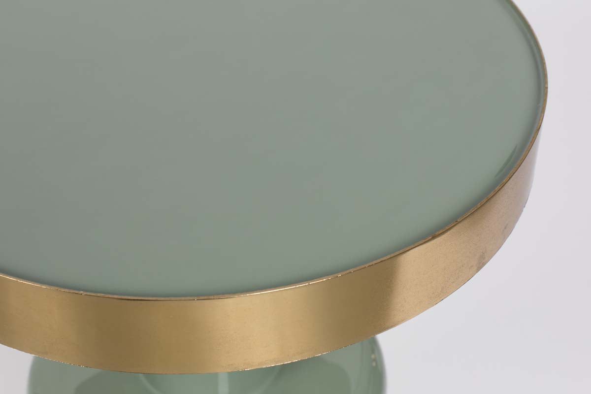 Glam Beistelltisch Ø 36cm Grün