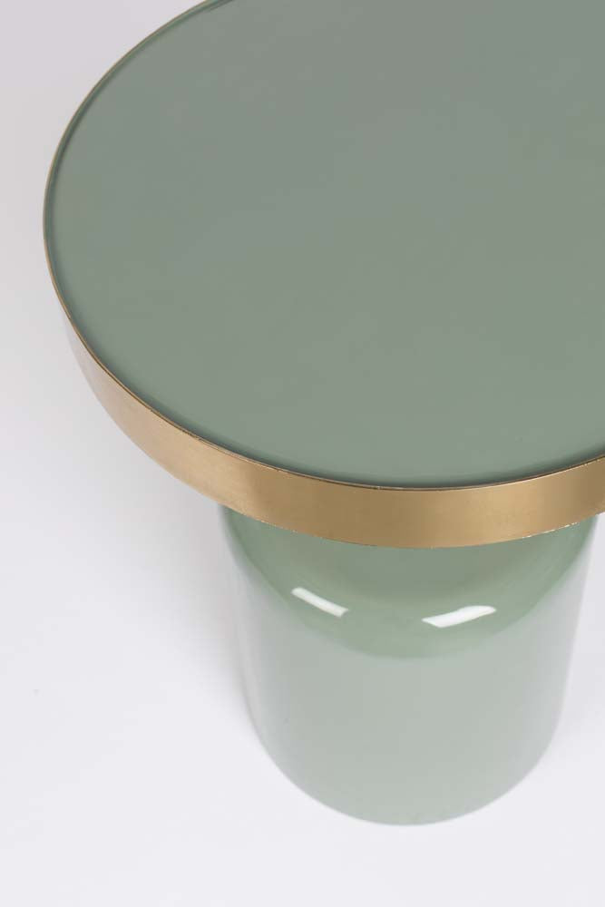 Glam Beistelltisch Ø 36cm Grün