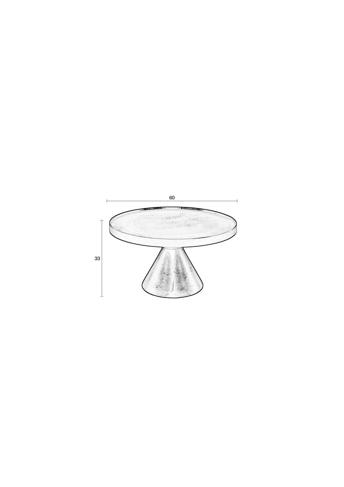 Floss Couchtisch Ø60 cm Grau