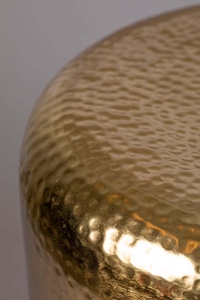 Cave Beistelltisch Ø35cm Gold / Bernstein