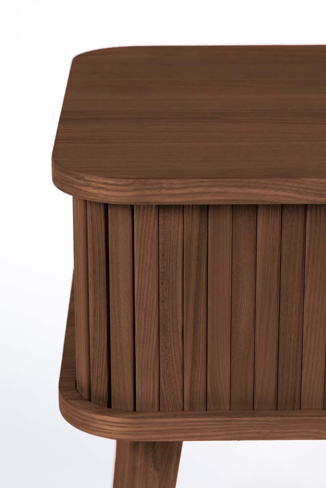 Barbier Beistelltisch 45x45 cm Walnuss