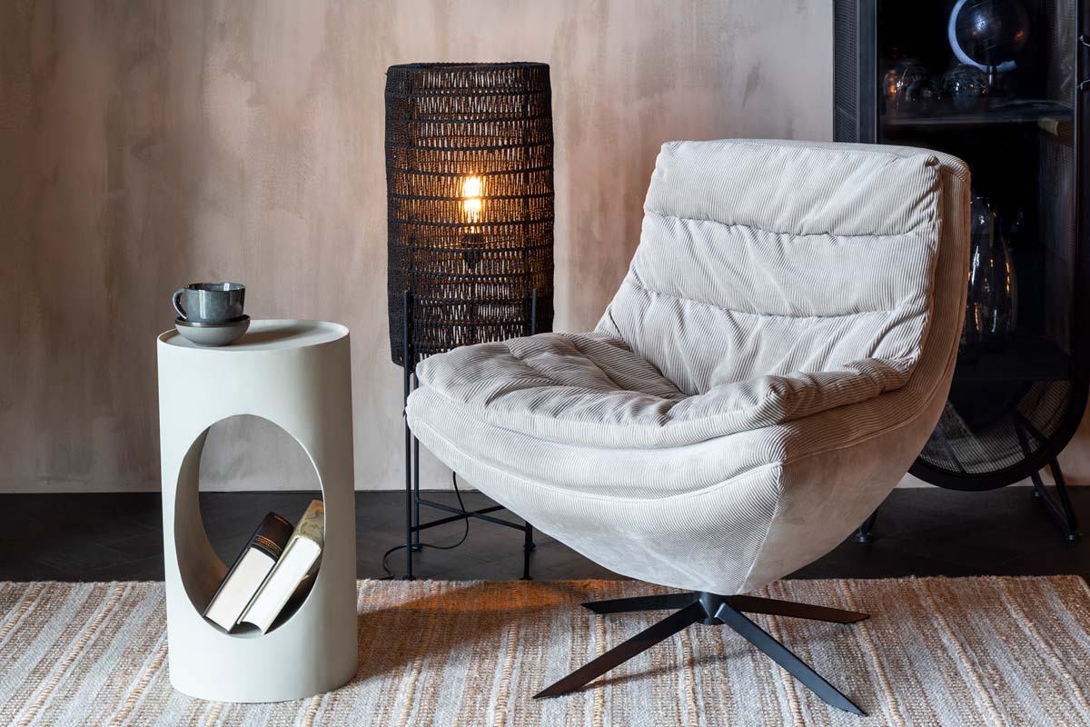 Sai Beistelltisch Ø30cm Taupe