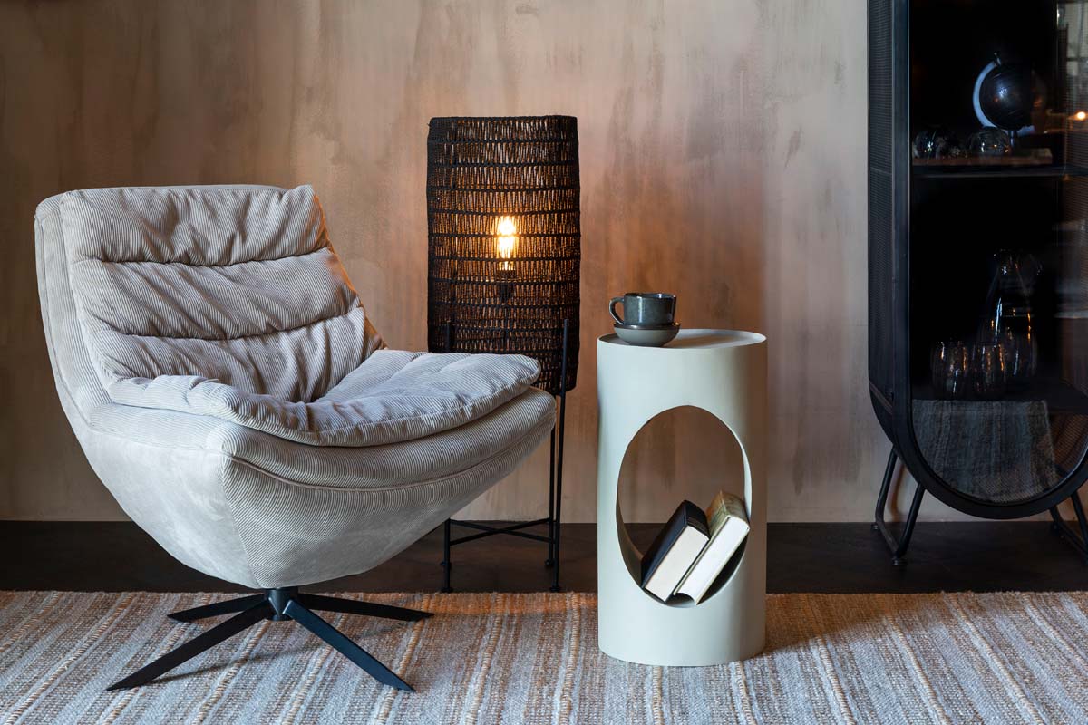 Sai Beistelltisch Ø30cm Taupe