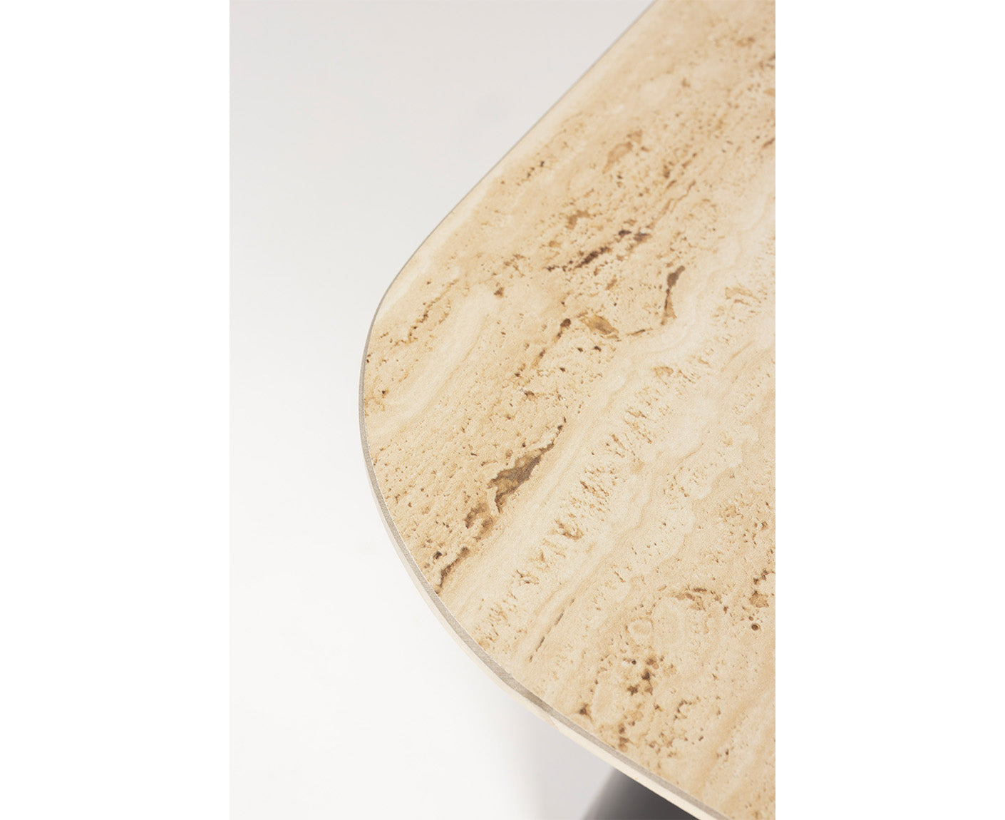 Baru Beistelltisch 2er-Set Keramik Beige / Schwarz