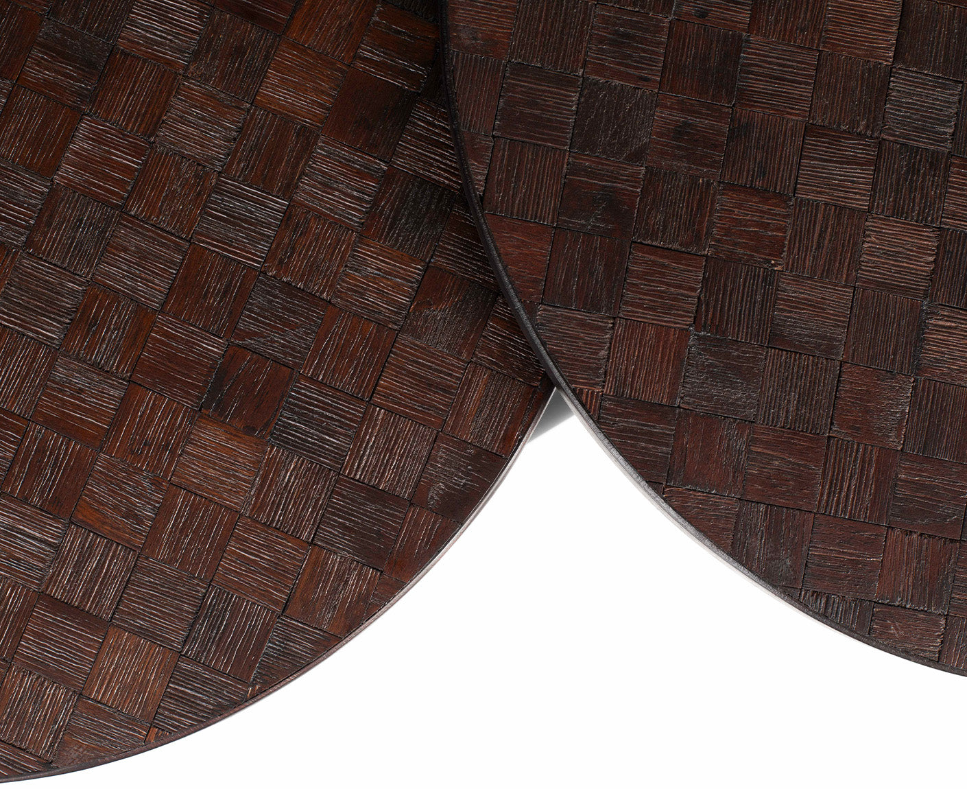 Webster Couchtisch Teak / Schwarz 2-er Set