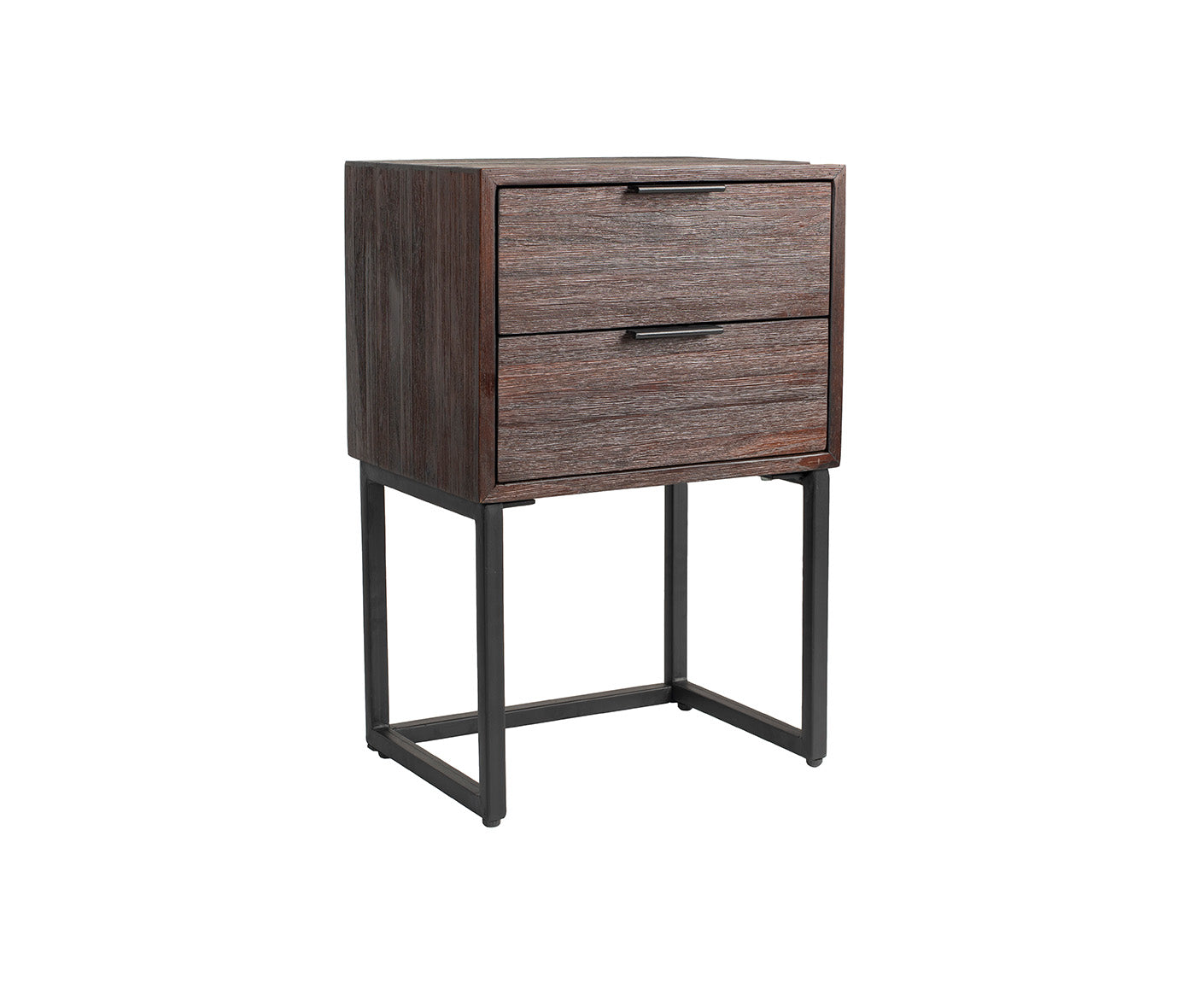 Webster Nachttisch Teak / Schwarz