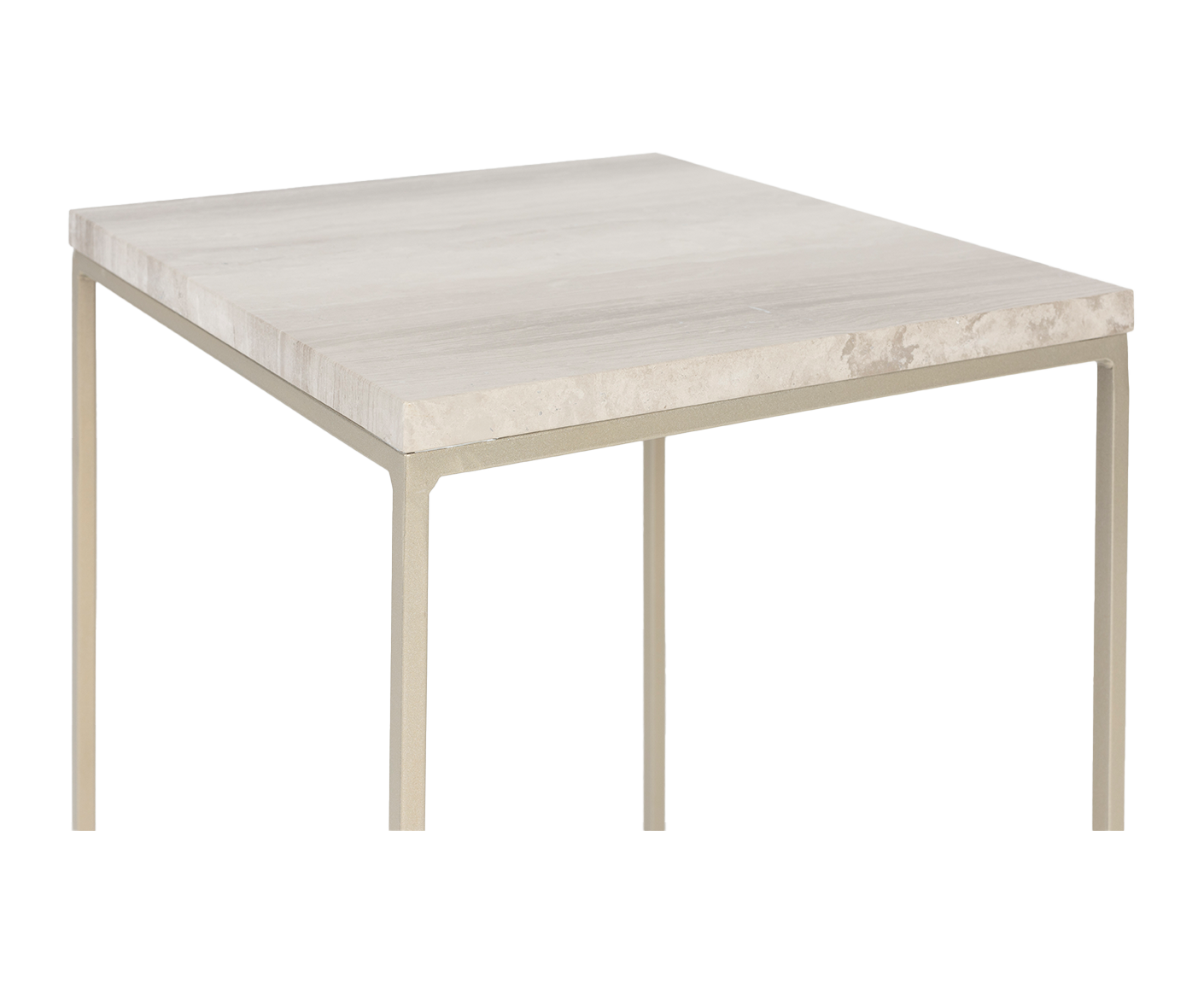 Stray Beistelltisch Marmor 35 x 35 cm Grau