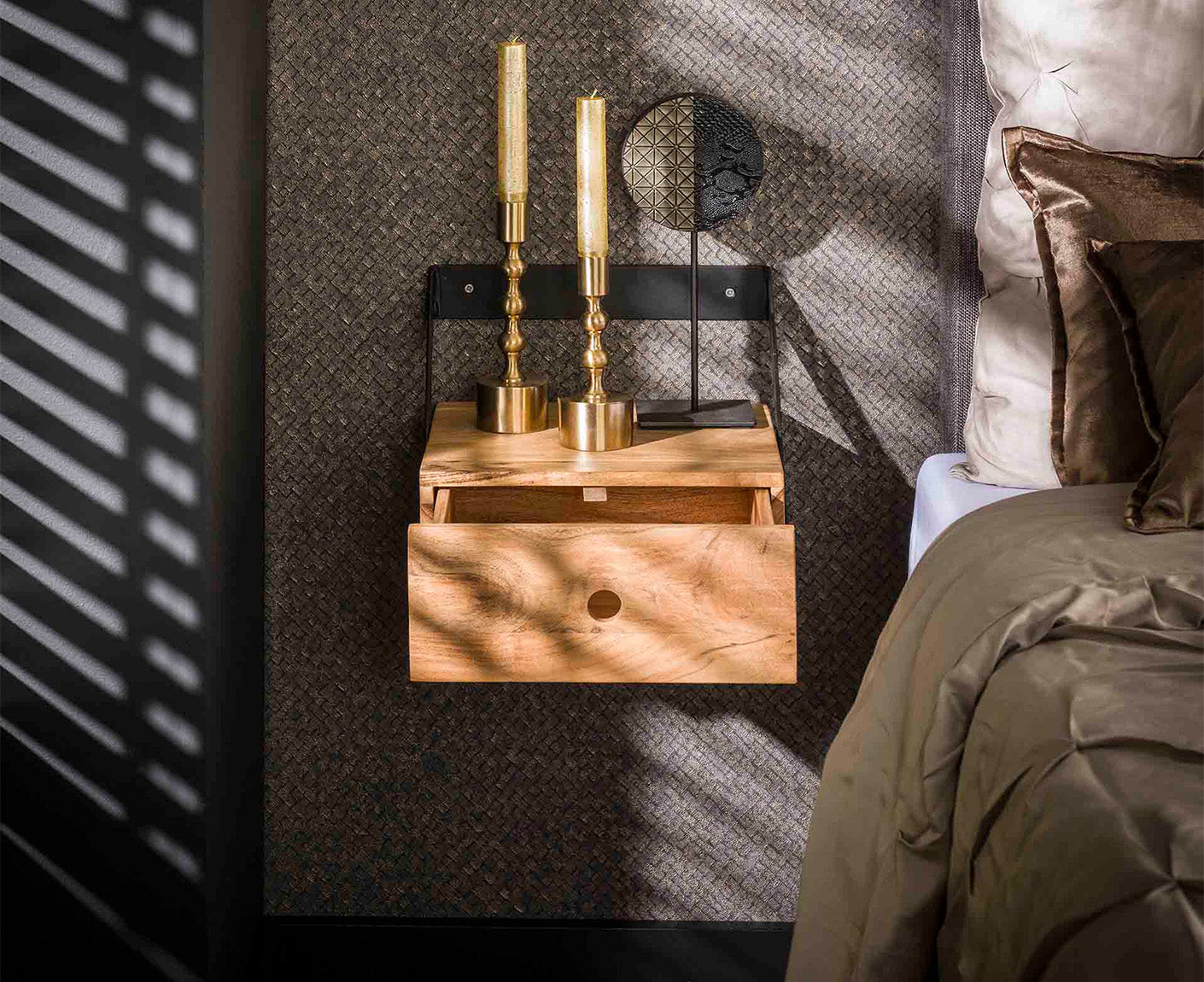 2er Set Couchtisch XS Akazie Massivholz Natur