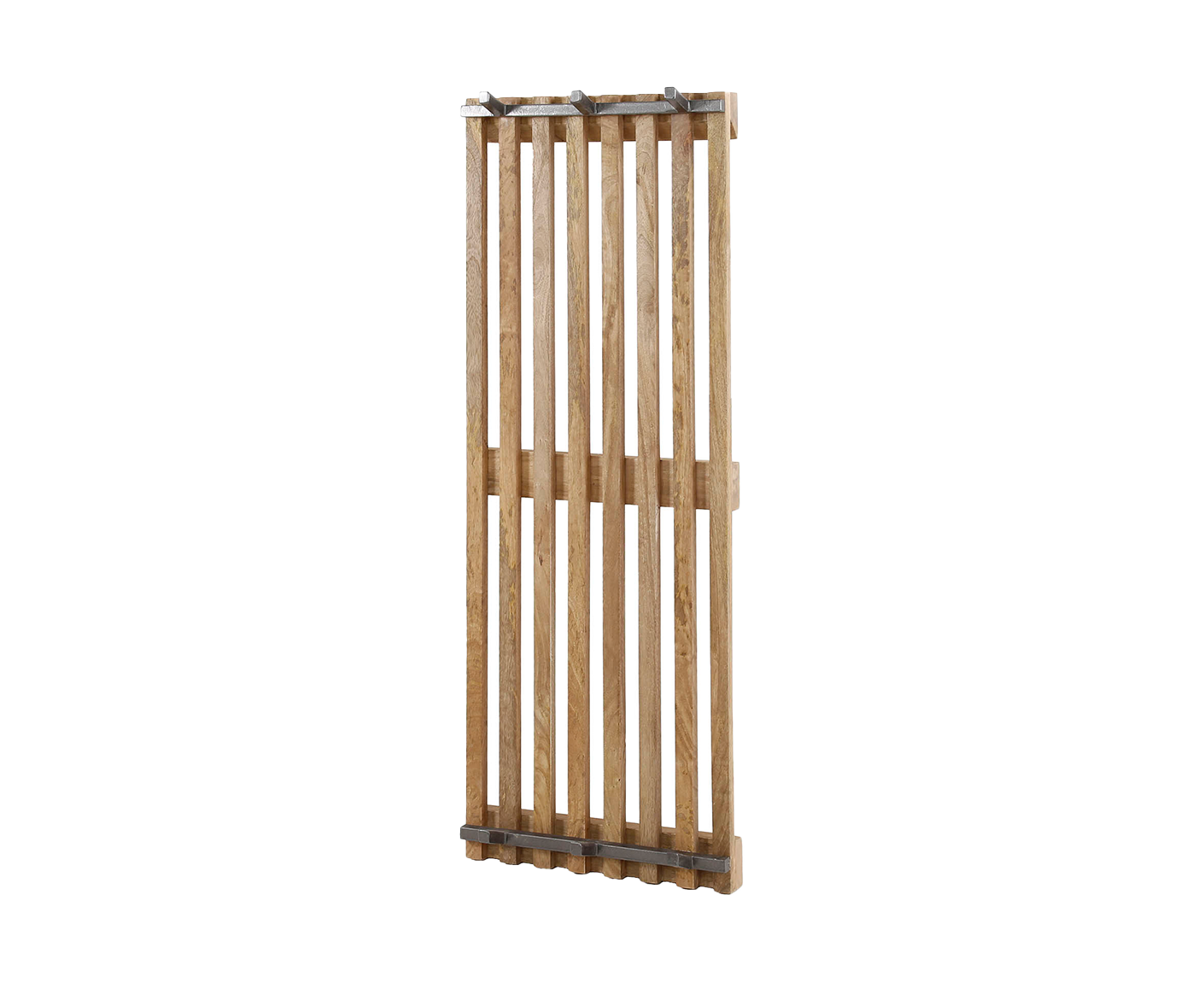 Wandgarderobe hoch Mango Massivholz Sand