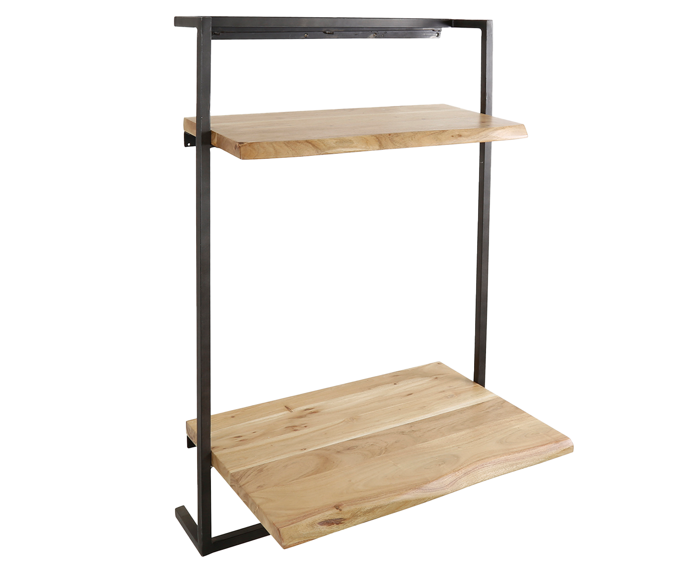 Air Solid Wandschreibtisch Akazie Massivholz Natur