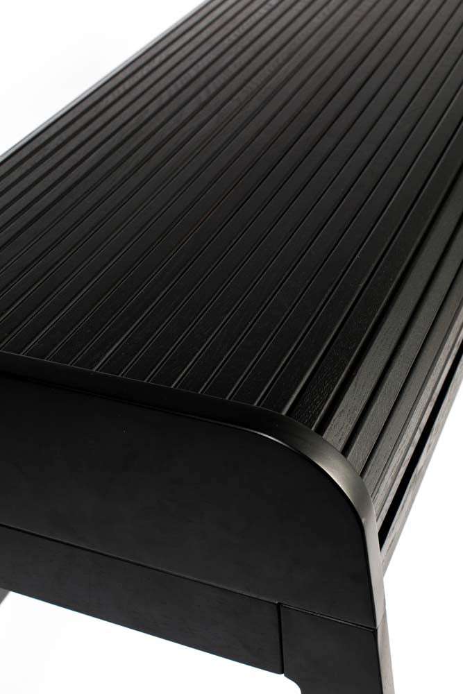 Barbier Schreibtisch 110x77 cm Schwarz