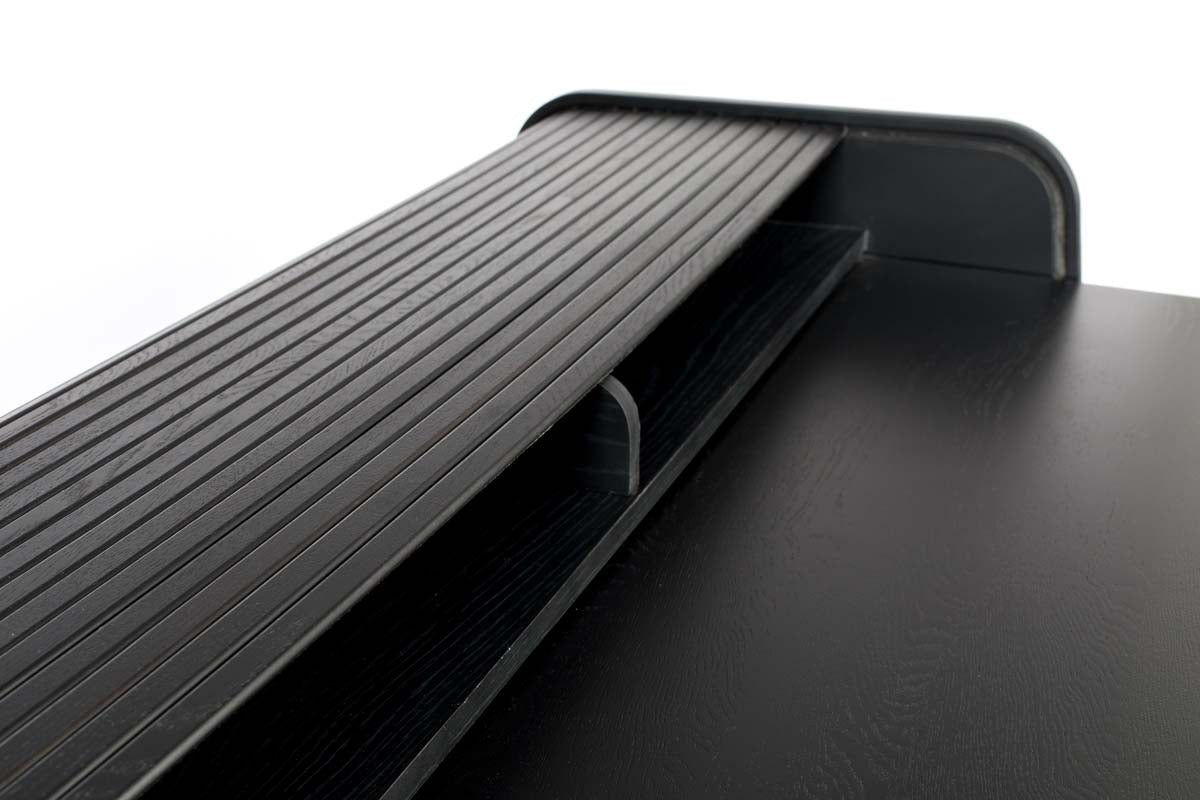 Barbier Schreibtisch 110x77 cm Schwarz