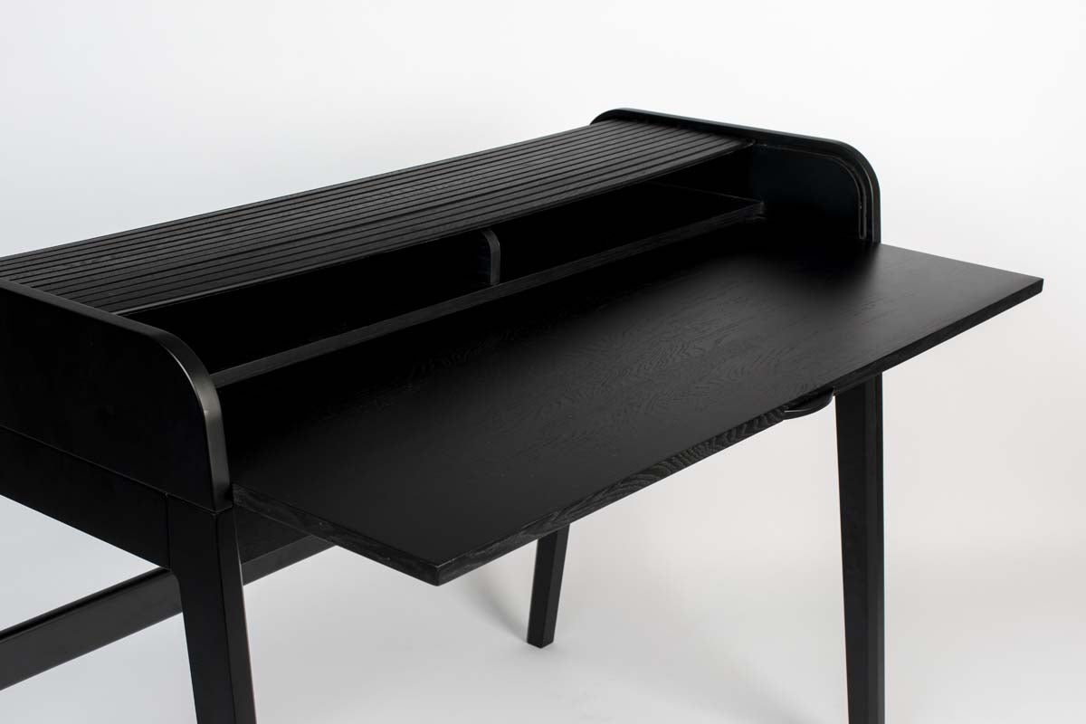 Barbier Schreibtisch 110x77 cm Schwarz