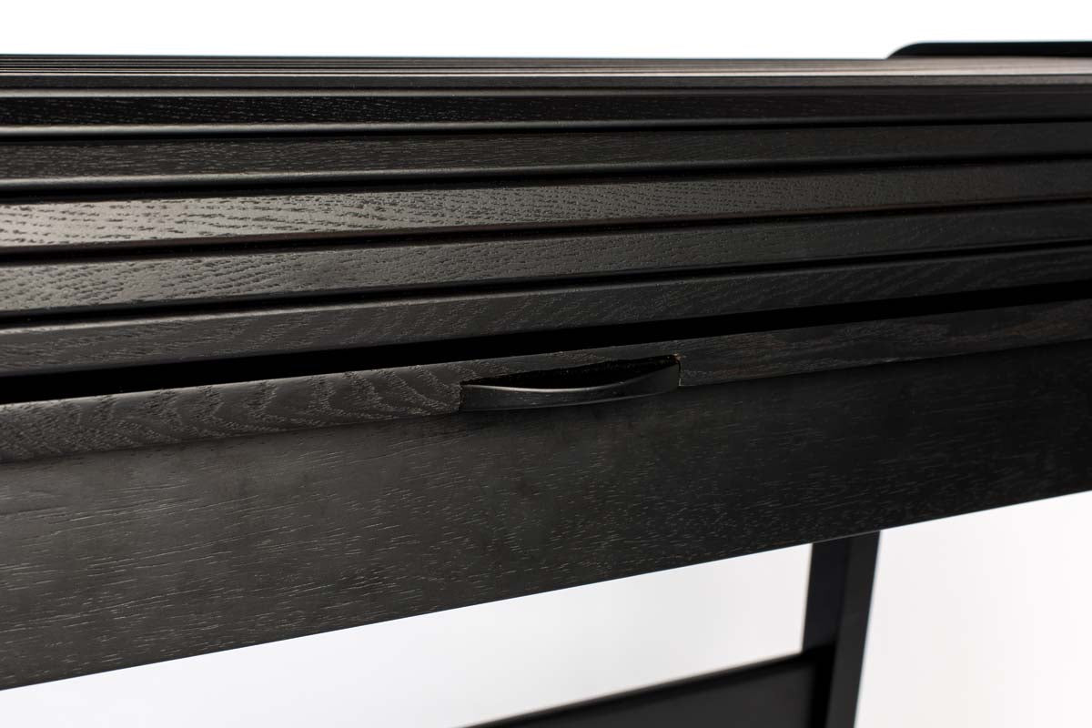 Barbier Schreibtisch 110x77 cm Schwarz