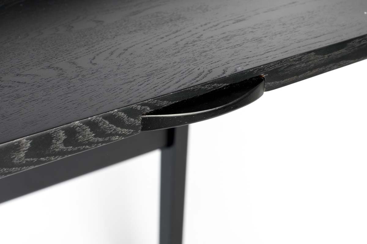 Barbier Schreibtisch 110x77 cm Schwarz