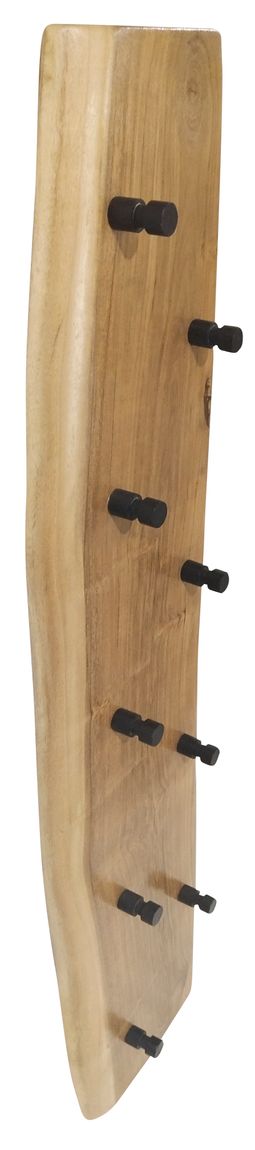 ALBERA Wandgarderobe, 9 Haken Natur