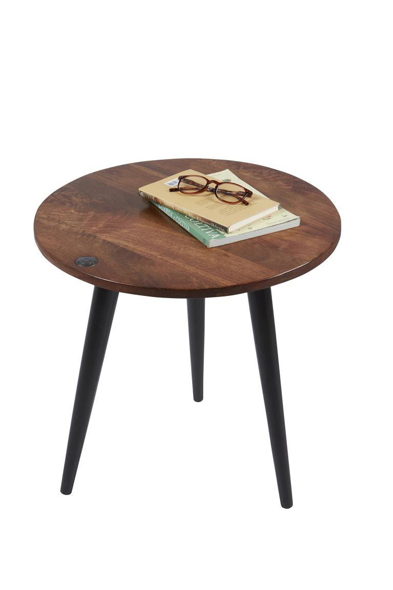 TOM TAILOR Beistelltisch 60x60 cm Antikbraun / Schwarz