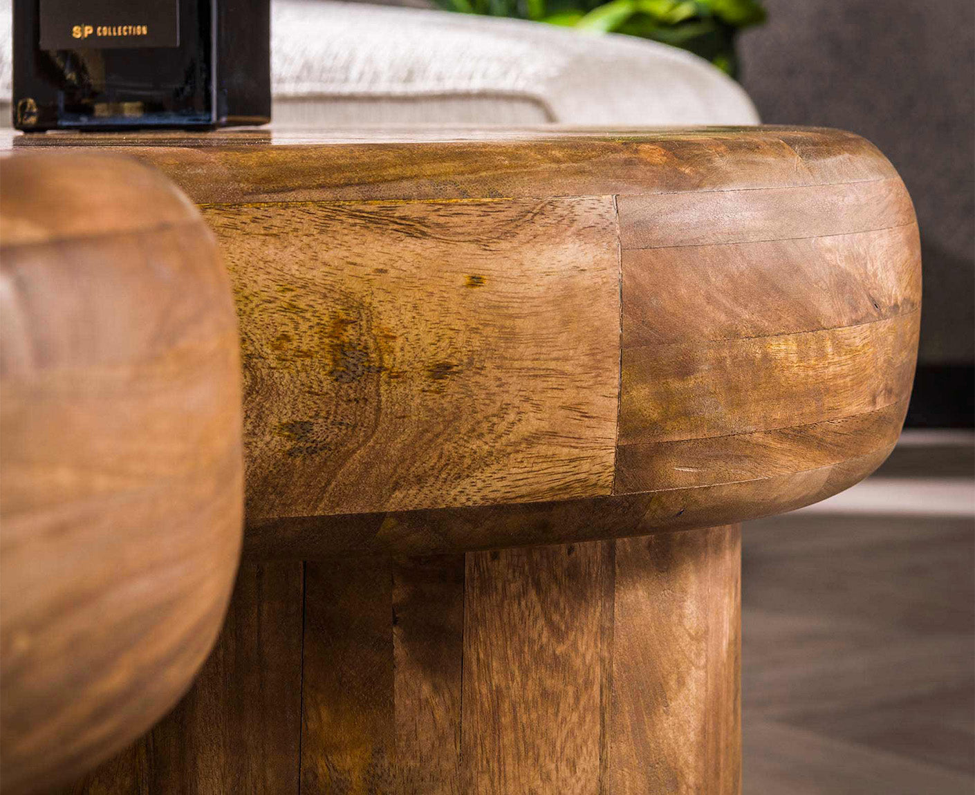 Couchtisch 2er Set Sleek Massiv Mangoholz Sand