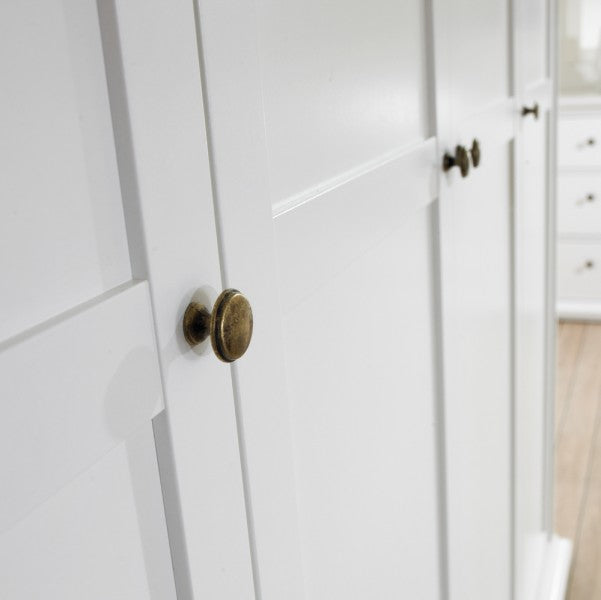 Paris Kleiderschrank 3-türig Weiß