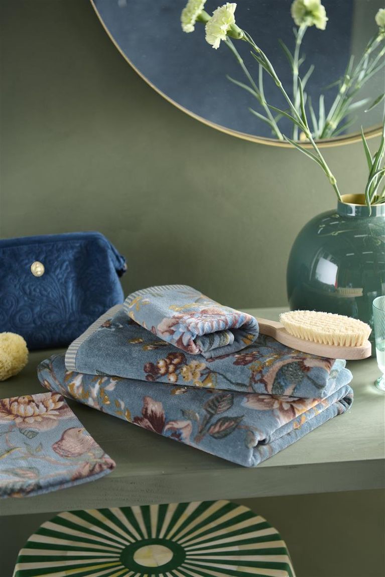 Secret Garden Waschlappen 3er-Set 16x22 cm Blau