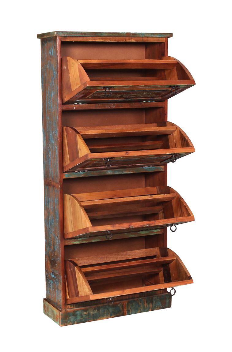 RIVERBOAT Schuhschrank, mit 4 Klappen, Bunt