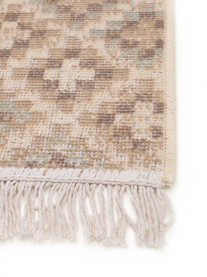 Teppich Folk Beige / Blau