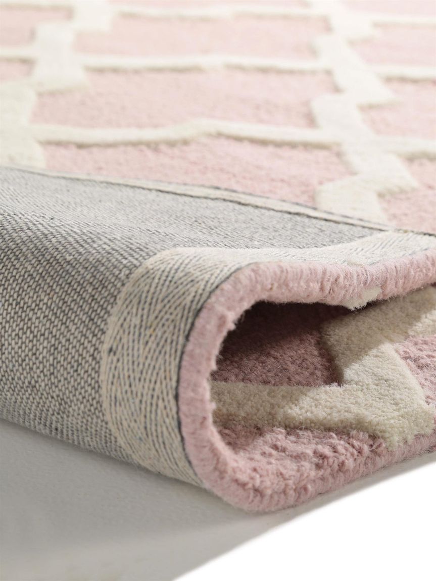 Wollteppich / Läufer Windsor 80x240 cm Rosa