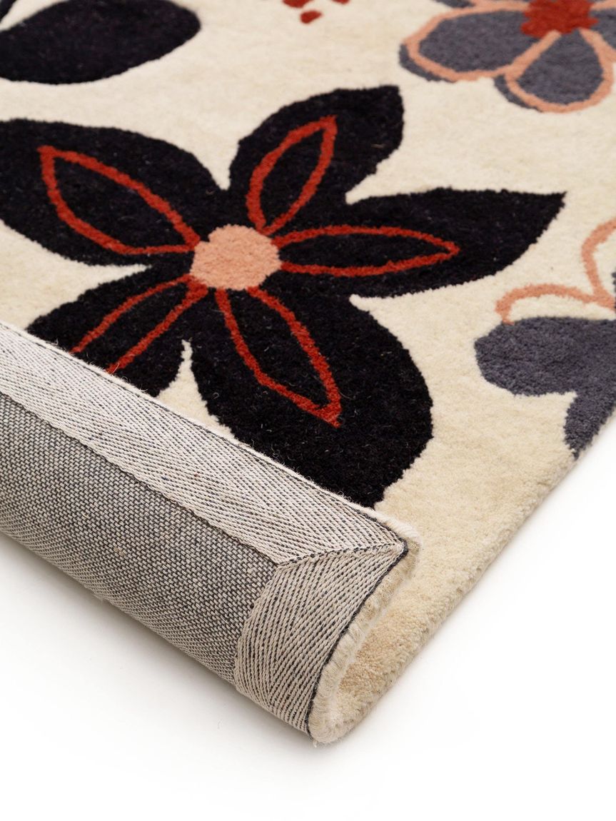 Wollteppich Floral Bunt