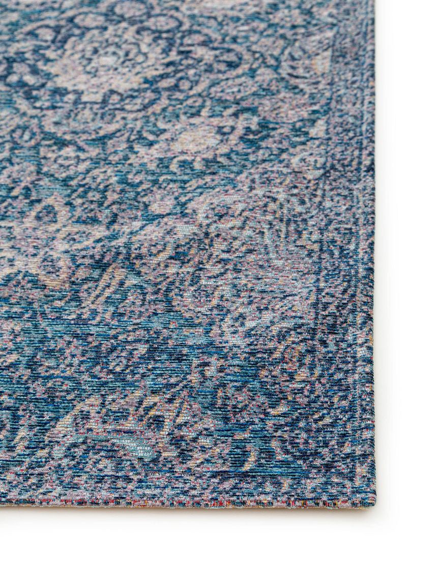 Flachgewebeteppich Aura Blau