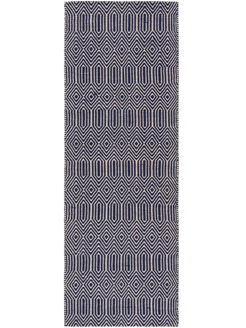Flachgewebeteppich Läufer Sloan Blau