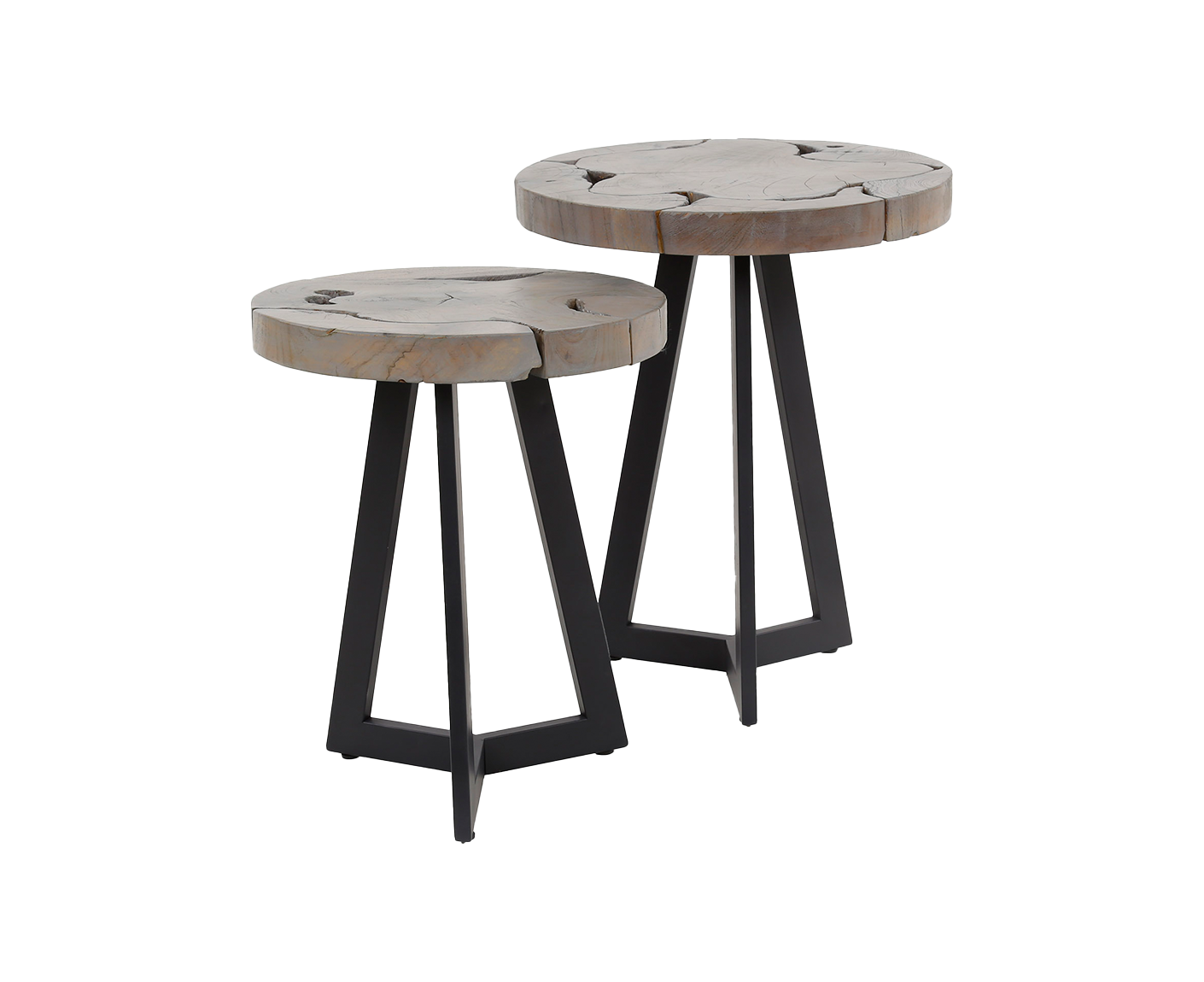 Beistelltisch 2er Set Grey Mix / Grau