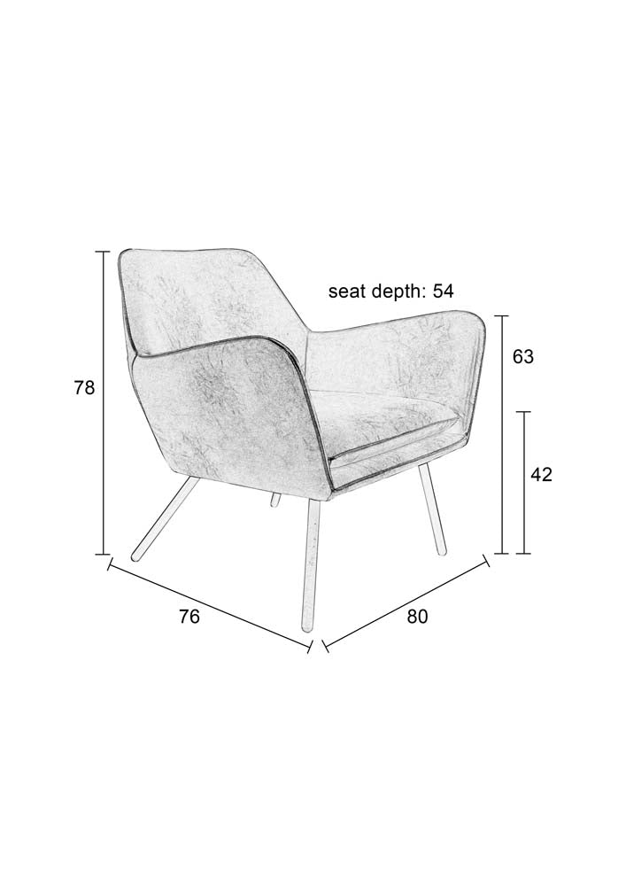 Bon Lounge-Sessel Braun