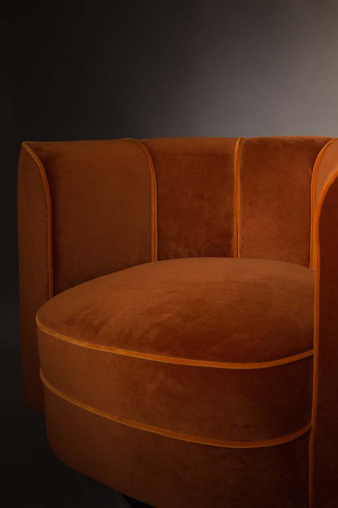 Flower Lounge-Sessel Orange