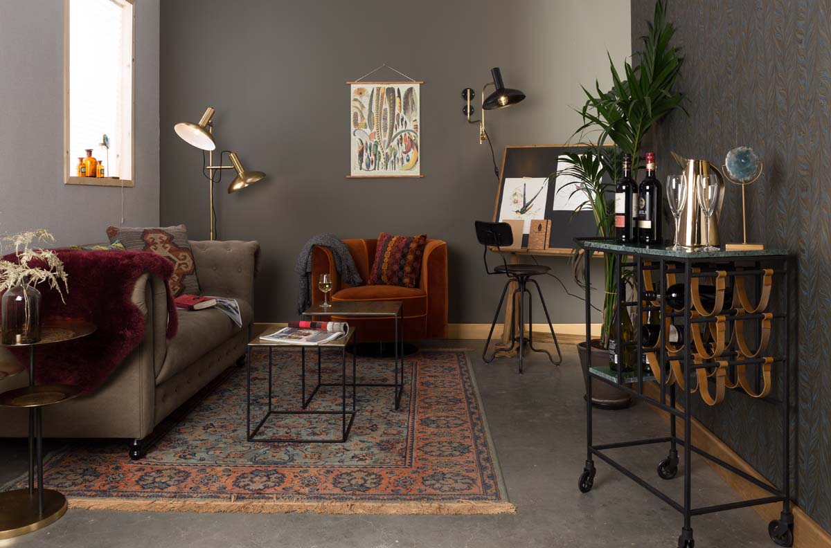 Flower Lounge-Sessel Orange