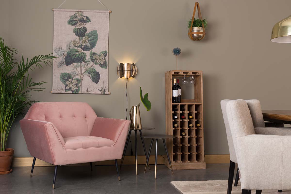 Kate Lounge-Sessel Rosa