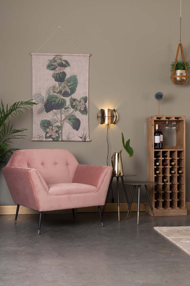 Kate Lounge-Sessel Rosa